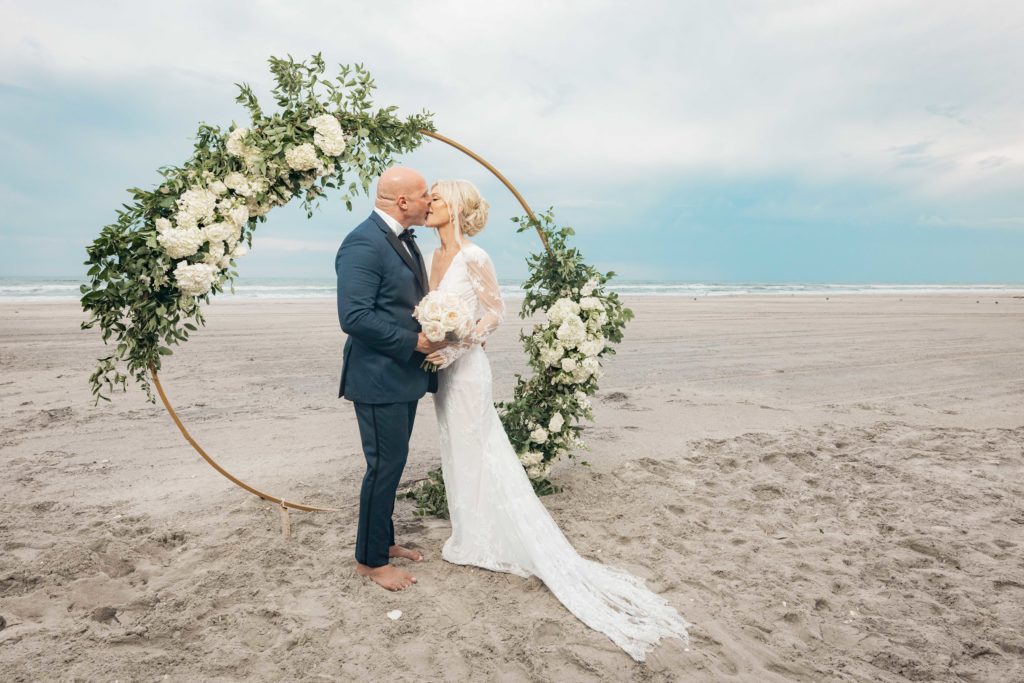 Atlantic City Beach Wedding for Noelle and Dan- View their full decor experience here.